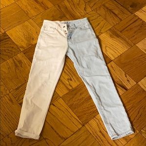 Blue and white jeans!